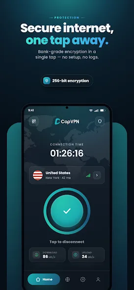 CopVPN – Fast & Secure VPN screenshot 1
